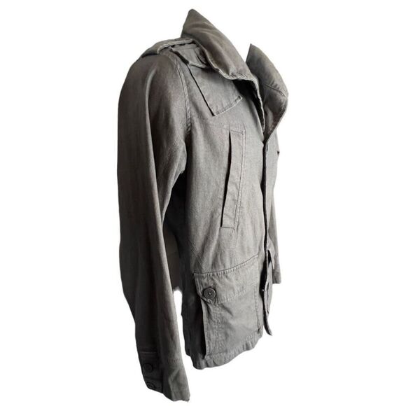 Kane & Unke Jacket Mens Medium Lightweight Military Style Hooded Packable Jacket - Picture 3 of 13